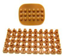 Deco Alphabet Letters Symbols Cookie Biscuit Stamp Tool Set N3