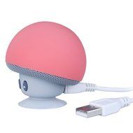 iSTYLE Mini Mushroom Style Bluetooth Wireless Speaker With Suction Cup &amp; Built-in Microphone Compatible with Most... N12