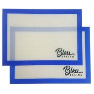 Bleu Baking Silicone Mat (2 Pack) &ndash; Non-Stick Silicone Mat For Rolling Dough, Baking Cookies, Pastries &amp; Artisanal...