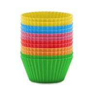 SafeGadgets Silicone Cupcake Liners. Pack of 12 Non&ndash;Stick Muffin Baking Cups, Bakeware sets.