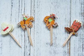 BeBeFun Cupcake Decorative Toppers Cowboys Shape Cupcake Decorating Tools for Party Supplies 24 Pieces in Pack... N3