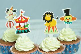 BeBeFun Cupcake Decorative Toppers Cowboys Shape Cupcake Decorating Tools for Party Supplies 24 Pieces in Pack... N5