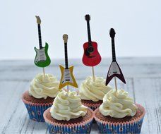 BeBeFun Cupcake Decorative Toppers Cowboys Shape Cupcake Decorating Tools for Party Supplies 24 Pieces in Pack... N7