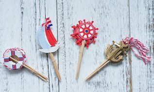 BeBeFun Cupcake Decorative Toppers Cowboys Shape Cupcake Decorating Tools for Party Supplies 24 Pieces in Pack... N17
