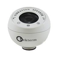 Rechargeable Bluetooth Wireless Vibration Resonance Portable Speakers with Microphone (White)