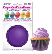 Plum Purple Cupcake Baking Cup Liners 32 Count by Cupcake Creations