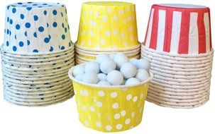 Outside the Box Papers Circus Themed Candy/Nut Cups- 48 Pack Red, White, Blue, Yellow