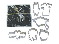 Graduation Tin Cookie Cutter 6 Pc Set L1938