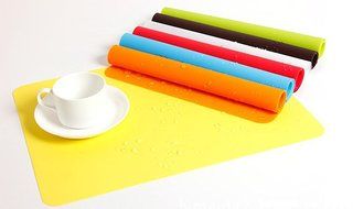 Yatim 4 Pcs Tablet Mat Heat Insulation Waterproof Thin Flexible Food Grade Great Non Stick Baking Silicone Extra... N3