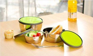 FUNJIA- 4 Pieces Multicolor Mixing Bowls set Stainless Steel Cooking Supplies, Mirror Finish Nesting Bowls, Perfect... N3