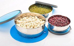 FUNJIA- 4 Pieces Multicolor Mixing Bowls set Stainless Steel Cooking Supplies, Mirror Finish Nesting Bowls, Perfect... N4