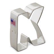 Ann Clark 3-Inch Letter "K" Cookie Cutter | Tin-Plated Steel | Dishwasher Safe | Measures 3" L x 3" W | Made in...