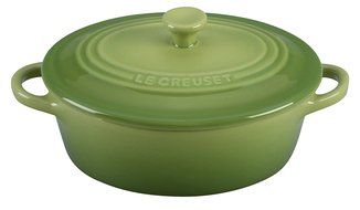 Le Creuset Stoneware 12-Ounce Mini Oval Cocotte, Palm