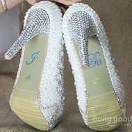 Bargain World I DO ME TOO Wedding Shoe Stickers Bridal Rhinestones Shoes Sticker Wedding Decoration N4