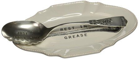 Mud Pie Spoon Rest Set, White