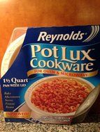 Pot Lux Cookware for Oven and Microwave 1 1/2 Quart Pan with Lid