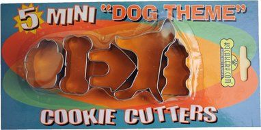 K9 Cakery 84410 Cookie Cutters Dog Theme, Mini, 5-Pack