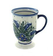 Polish Pottery Hyacinth Pedestal Mug