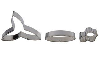 FOUR-C Baking Supplies Dendrobium Orchid Sugarcraft Cutter Set Fondant Flower for Cake Making Color Silver N2