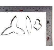 FOUR-C Baking Supplies Dendrobium Orchid Sugarcraft Cutter Set Fondant Flower for Cake Making Color Silver N3