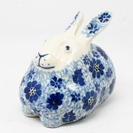 Polish Pottery Miniature Bunny Rabbit #1443