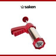 Saken Stainless Steel Cookie Press Gun Set with Plastic Easy-Grip Trigger Handle, Deluxe II Premium Grade Kit,... N4