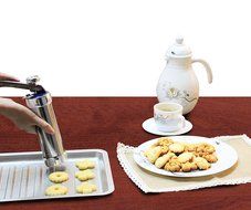 Saken Stainless Steel Cookie Press Gun Set with Plastic Easy-Grip Trigger Handle, Deluxe II Premium Grade Kit,... N6