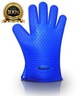 Silicone Baking Mat with Oven Mitt Set &ndash; Non Stick and Heat Resistant &ndash; Our Square Half Sheet 16 5/8 X 11&rdquo; Mat... N2