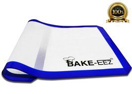 Silicone Baking Mat with Oven Mitt Set &ndash; Non Stick and Heat Resistant &ndash; Our Square Half Sheet 16 5/8 X 11&rdquo; Mat... N3