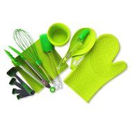 24-Piece Bakeware Set &mdash; Kitchen Accessories &mdash; Silicone spoon rest, Silicone Baking Cups, Egg Whisk, Tongs with...