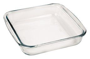 Marinex Bakeware Square Glass Roaster, 9-5/8" x 8-3/4" x 2"