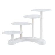Gracelove Celebration Party Wedding Multilayer Plastic 4Tier Cake Rack Display Cake Stand[US Stock]