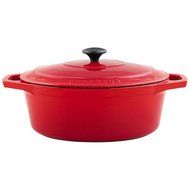French Home Red 6 Quart Oval Casserole