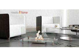 Baza Free Standing Floor Indoor / Outdoor Ethanol Fireplace Clear N4