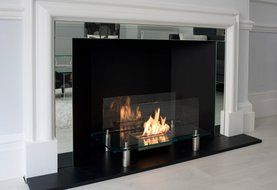 Baza Free Standing Floor Indoor / Outdoor Ethanol Fireplace Clear N5