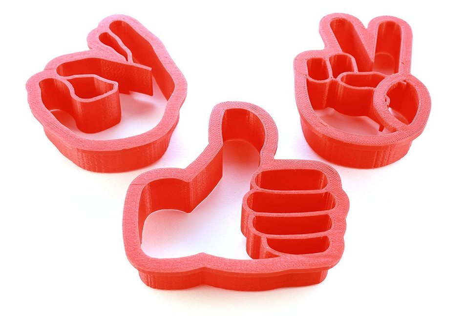 3-Pack Hand Sign Emoji Cookie Cutters N3