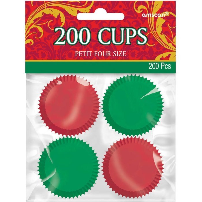 1 X Christmas petit four cups