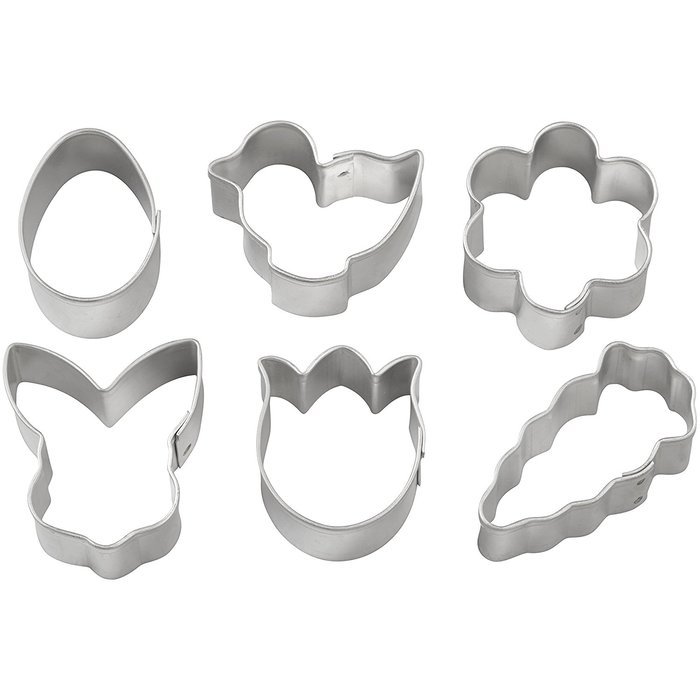 Wilton 2308-0551 6-Piece Easter Cookie Cutter Set, Mini, Assorted N2 ...