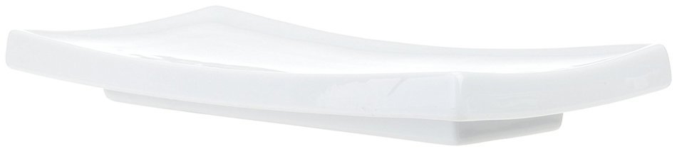 Kitchen Supply 8073 White Porcelain Sushi Plate, 9.5 Inch by 4.25 Inch N2