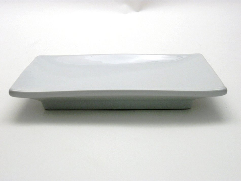 Kitchen Supply 8073 White Porcelain Sushi Plate, 9.5 Inch by 4.25 Inch N3