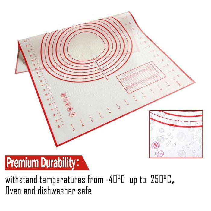 Silicone Mat for Baking,DiDaDi Silicone Baking Mats Large 23.62" x 15.74" ,Non Stick Non Skid Pastry-Mat with... N2