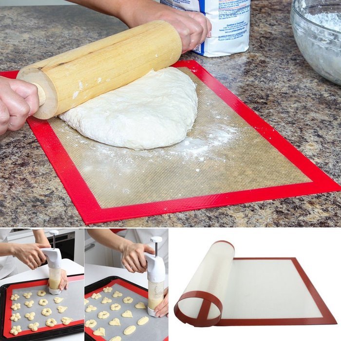 Silicone Mat for Baking,DiDaDi Silicone Baking Mats Large 23.62" x 15.74" ,Non Stick Non Skid Pastry-Mat with... N13