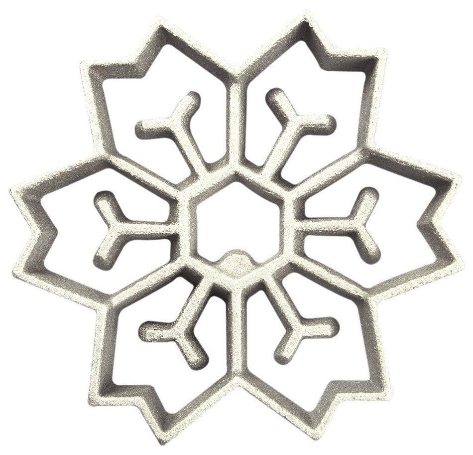 Kitchen Supply 7081 Rosette Iron, Snowflake N4