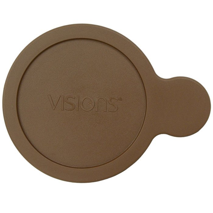 Corningware Visions V-150-PC 15-Ounce Dark Brown Lid for Grab it Bowl (4, Dark Brown) N2