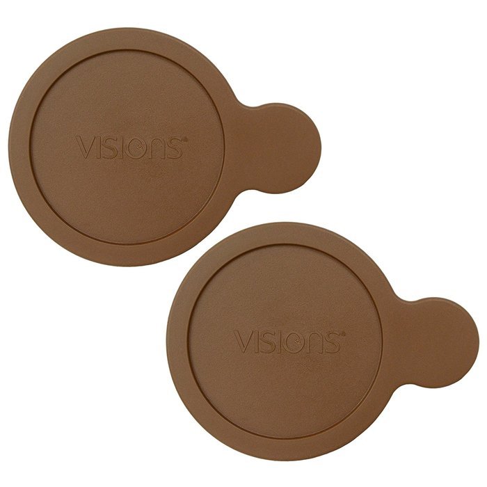 Corningware Visions V-150-PC 15-Ounce Dark Brown Lid for Grab it Bowl (4, Dark Brown) N5