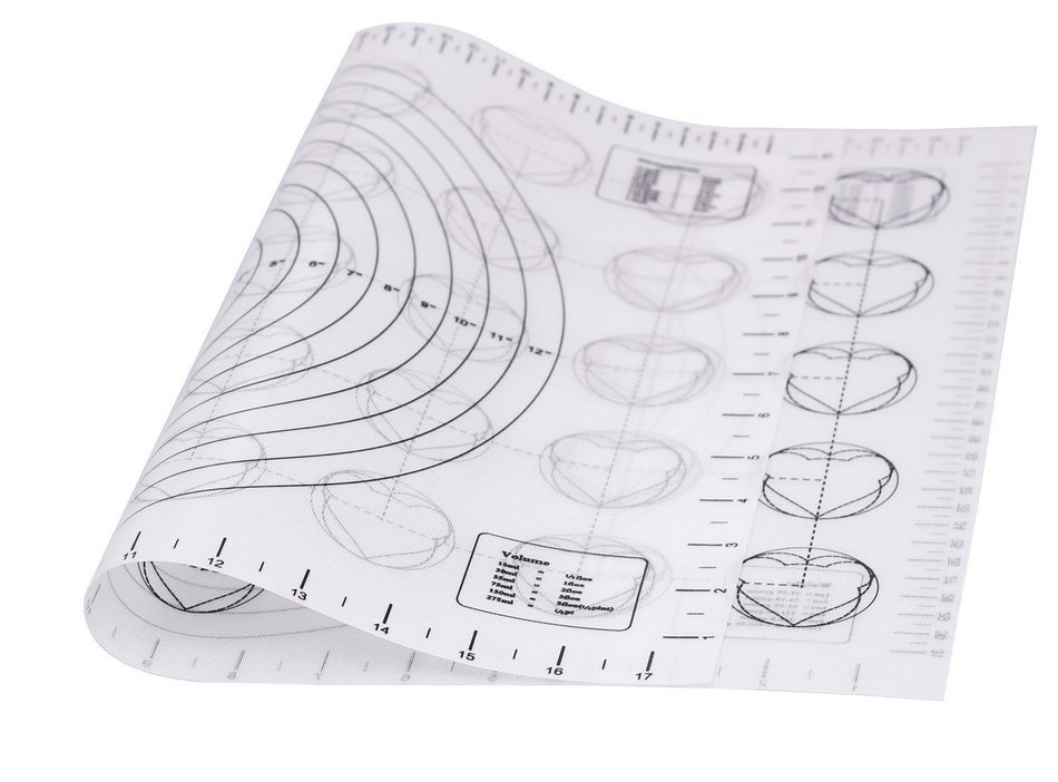 Large Dltsli Professional Silicone Baking Mat with Measurements, Non-stick Pastry Mat to Countertop for Rolling... N9