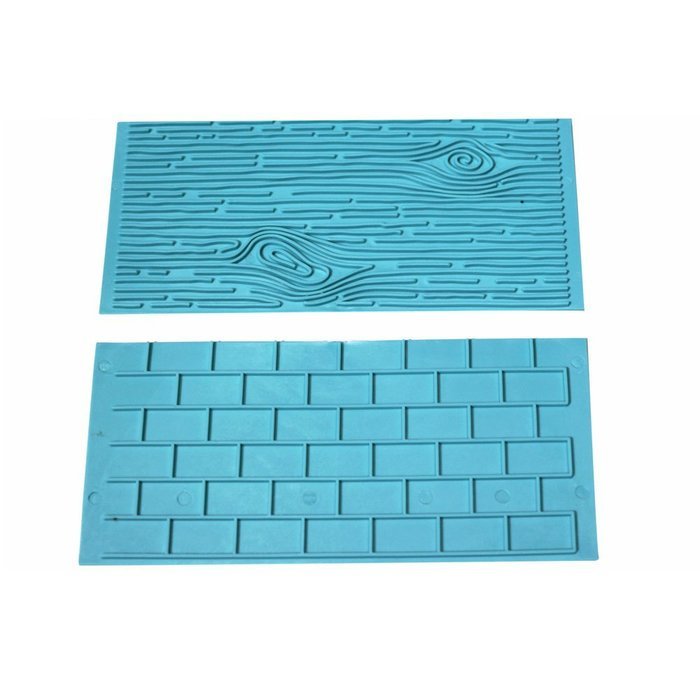 Gaosaili The Tree Bark and Brick Wall Impression Moulds Cake Press Mould N2