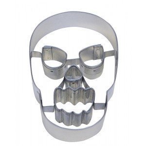 CybrTrayd Skull Cookie Cutter, Silver