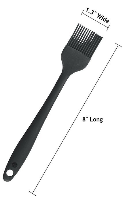 StarPack Premium Silicone Basting Brush with Hygienic Solid Coating, Bonus 101 Cooking Tips (Cherry Red) N14
