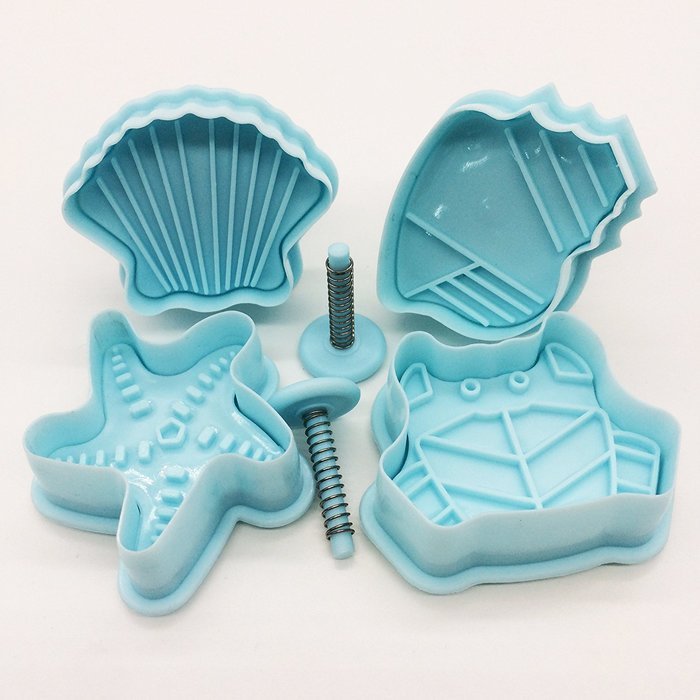 Cookie Cutters, Kootips 4 Pcs/set Sea Life Cookie Cutter Marine Life Fondant Cutter Cup Cake Decorating Tools... N2